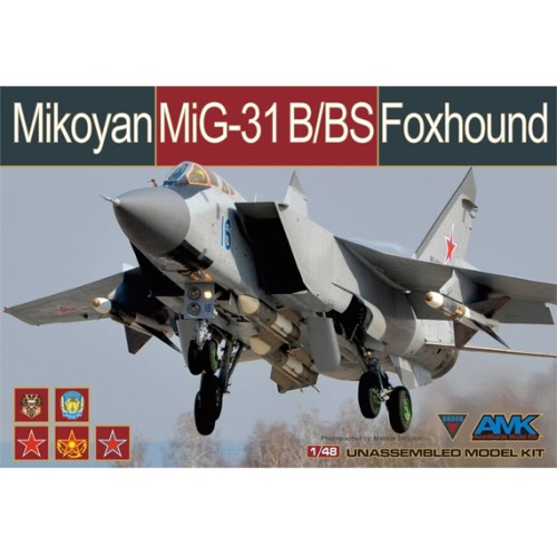 Aircraft 1/48 MiG31B/BS Foxhound Fighter Kit by AMK Models